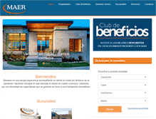 Tablet Screenshot of maerpropiedades.com